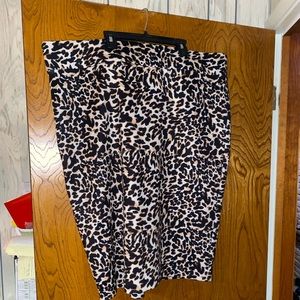 Beautiful leopard pencil skirt. Never worn.